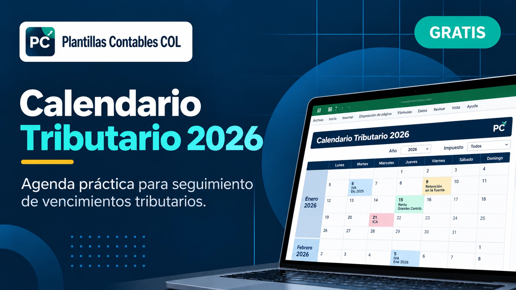 Calendario Tributario 2026 PCCOL