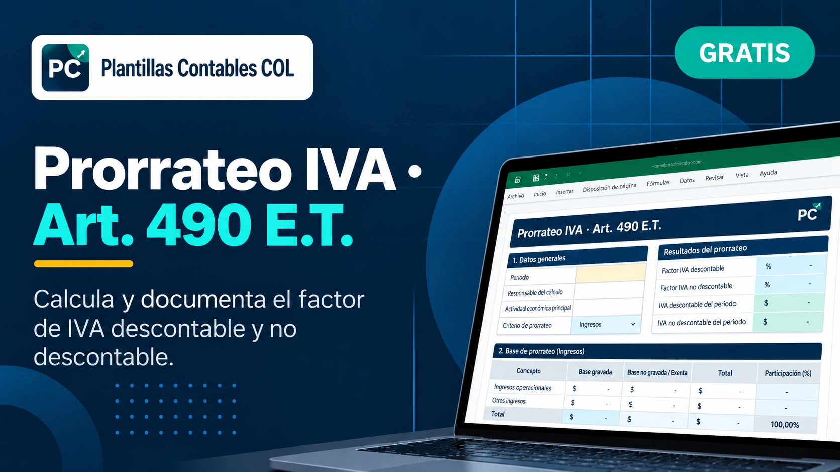 Prorrateo IVA Artículo 490 PCCOL