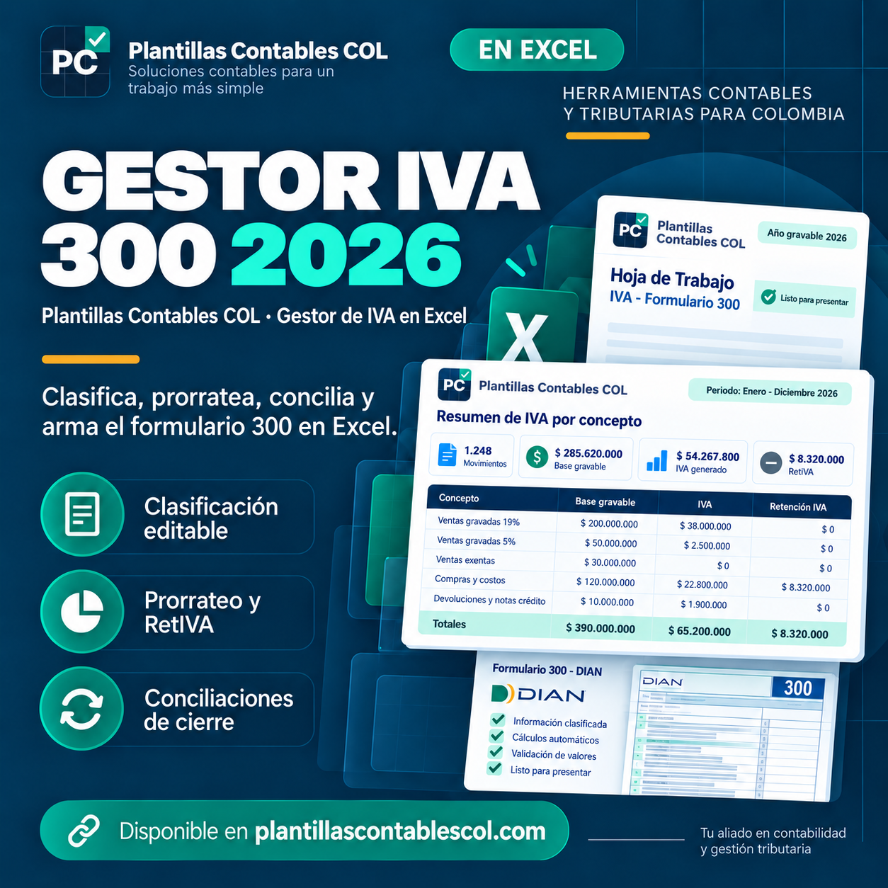 Gestor IVA 300 PCCOL