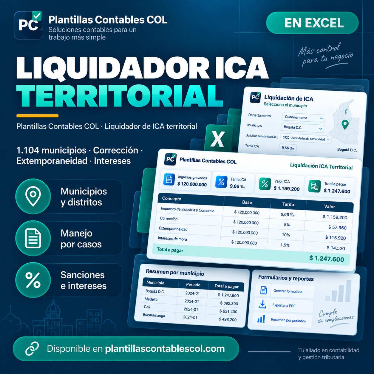 Liquidador ICA Territorial PRO PCCOL